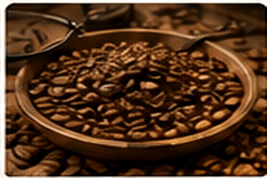 Biji kopi yang telah disangrai